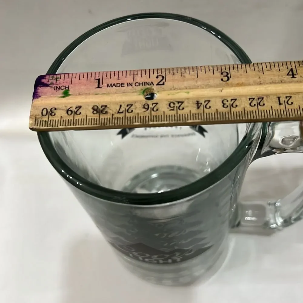 Coors Light Draft Beer Mug 7 In Tall 3 1/4 In Round 24 Oz Black 25 Anniversary